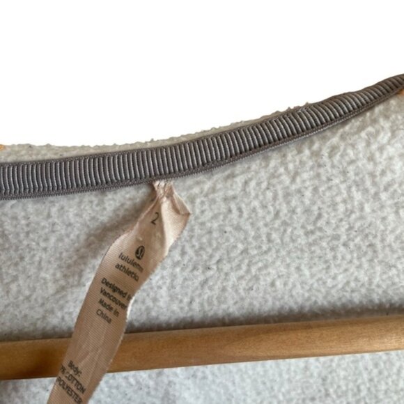 Lululemon Scuba Hoodie Size 2 Glen Check Polar Cream Silver Slate Gray - Picture 12 of 13